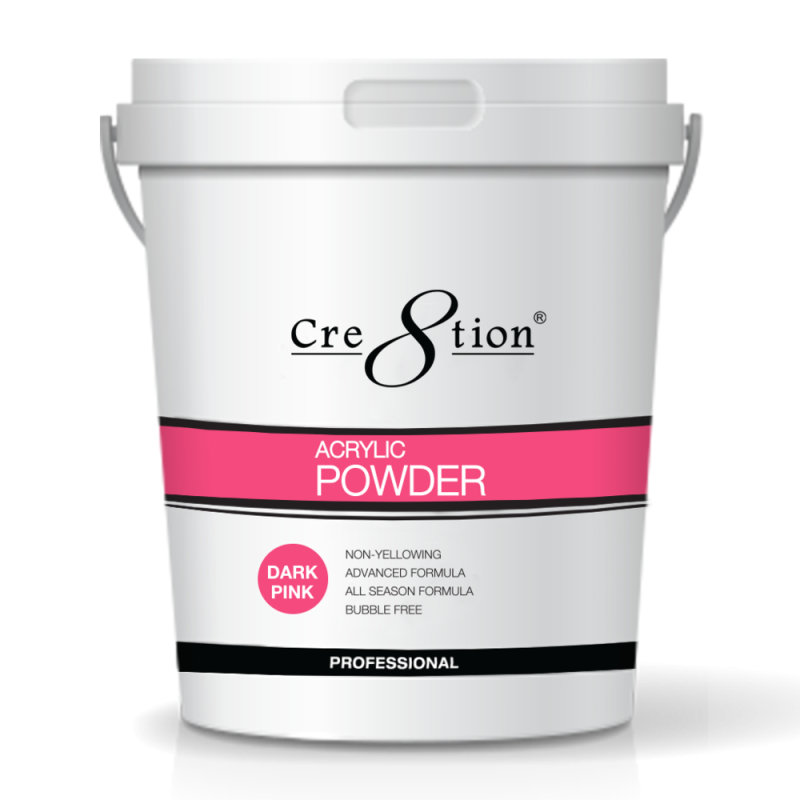 Cre8tion Acrylic Powder, 25 lbs, 01446 - Dark Pink